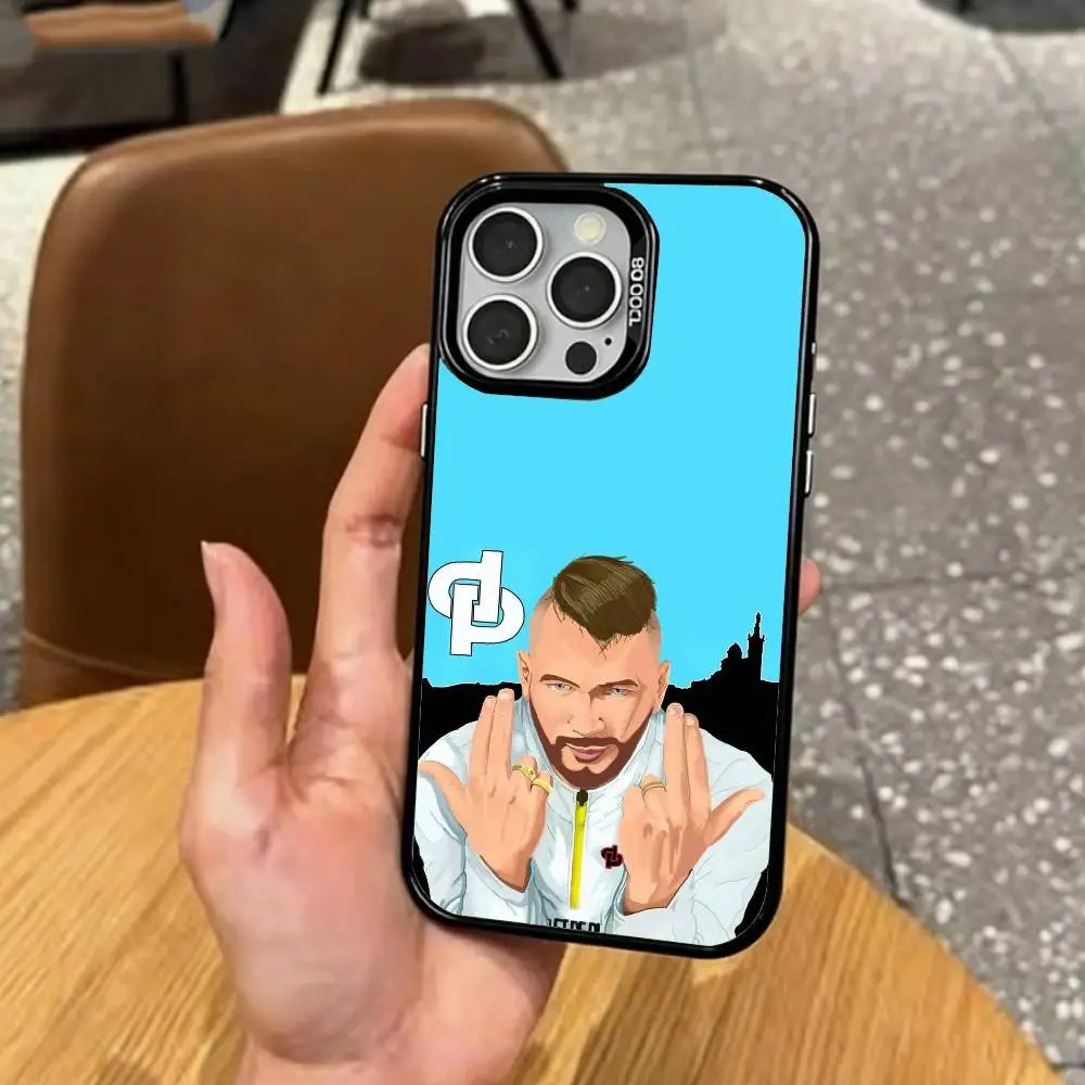 Cool France J-Jul Rapper  Phone Case For iPhone17,16,15,14,13,12,11 Plus,Pro Max Colored Silver Plated Inside Cover