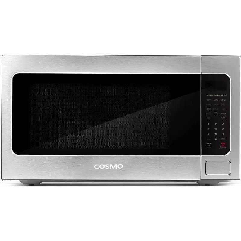 Forno micro-ondas de bancada Cosmo COS-BIM22SSB com sensor inteligente, predefinições de toque, 1200 W e 2,2 cu. pés de capacidade, 24 polegadas