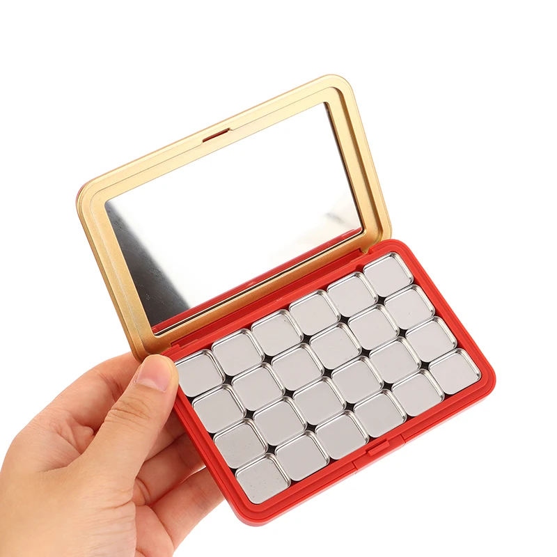 Multi-grids DIY Eyeshadow Palette With Mirror Empty DIY Cosmetic Box Magnetic Makeup Palette DIY Make Up Tool