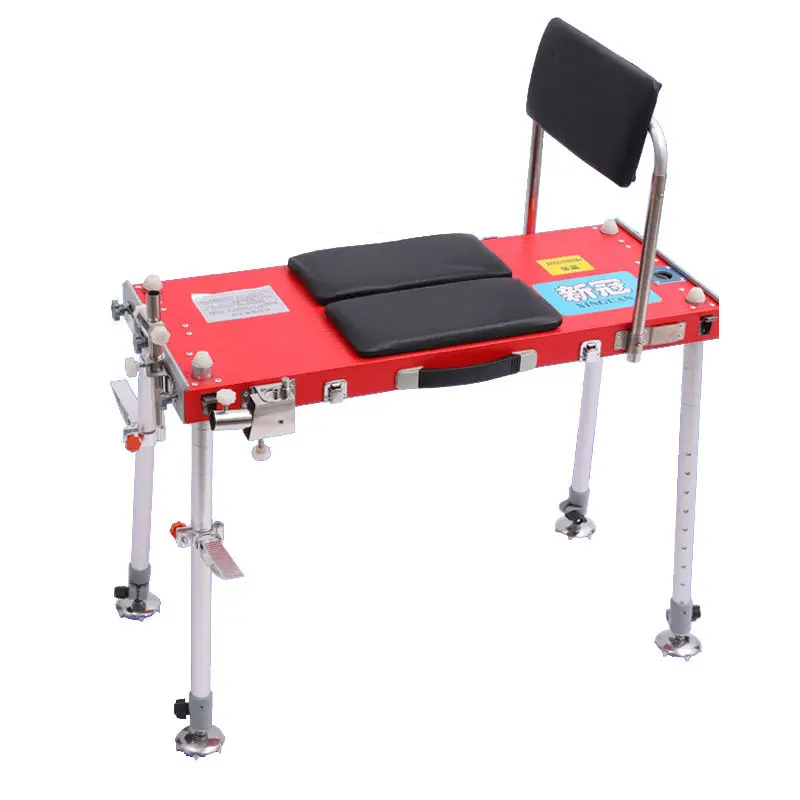 Outdoor Fishing Rod Hunting Station Small Aluminum Folding Fishing Terrain Chair with Fishing Accessories