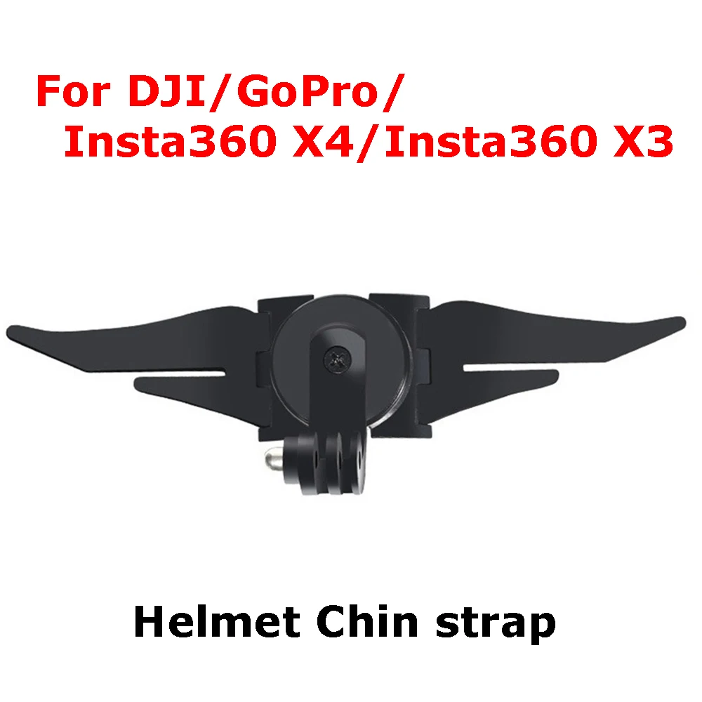

For DJI/GoPro /Insta360 X4/Insta360 X3 Helmet Chin strap Motorcycle Helmet Chin Strap Mount ABS Strap Bracket