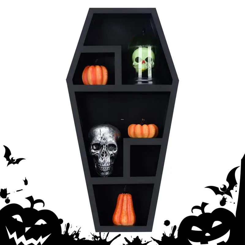 

Large Coffin Shelf Unique Coffin Storage Shelf Decoration Wall Decor Coffin Shape Shelf Spooky Gothic Decor Home Floating Supply