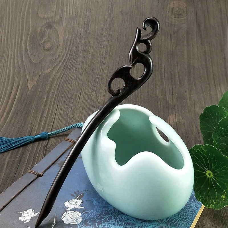 

Hairpin Auspicious Handmade Ebony Classical Ancient Accessories