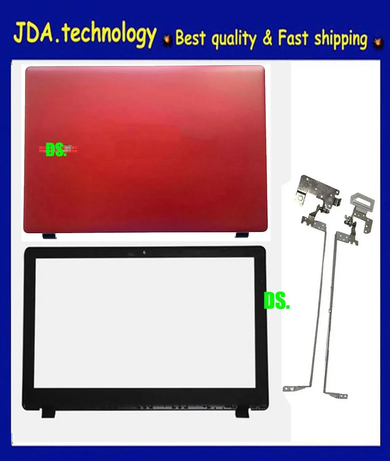 

New/Org Red For Acer Aspire E5-511 E5-511G E5-511P E5-531 E5-551 E5-551G E5-571 E5-571G LCD back cover+Front bezel+Hinge set,Red