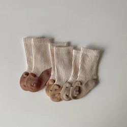 Baby Socks Spring New Korean Steric Animal Ear Children's Short Sock Newborn boys and girls Cotton Funny Socks Knitted