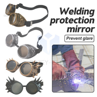 New Steampunk Goggles Welding Vintage Style Punk Glasses Fashion Sunglasses Role Play Five Color Lenses Retro Craftsmanship