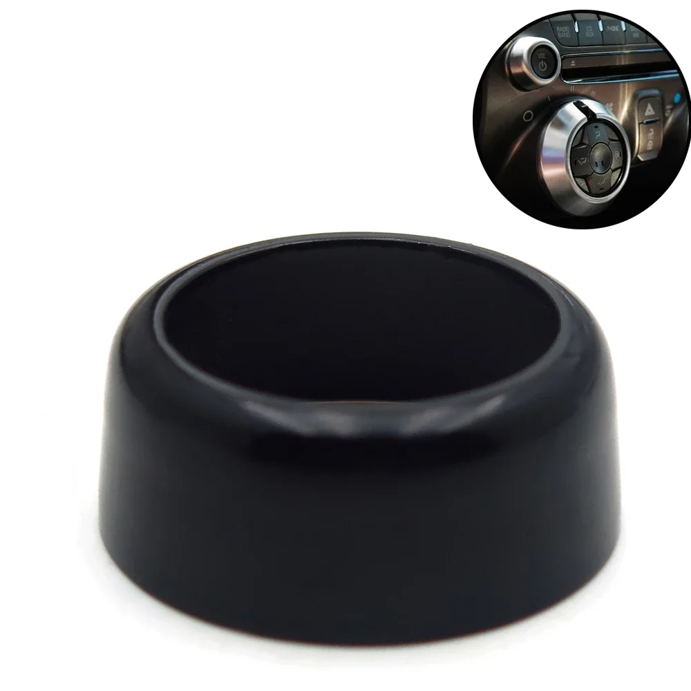 

Black Billet Radio Knob Cover Satin for 2010-2015 Chevrolet Camaro Aftermarket Motorcycle Parts 2011 2012 2013 2014