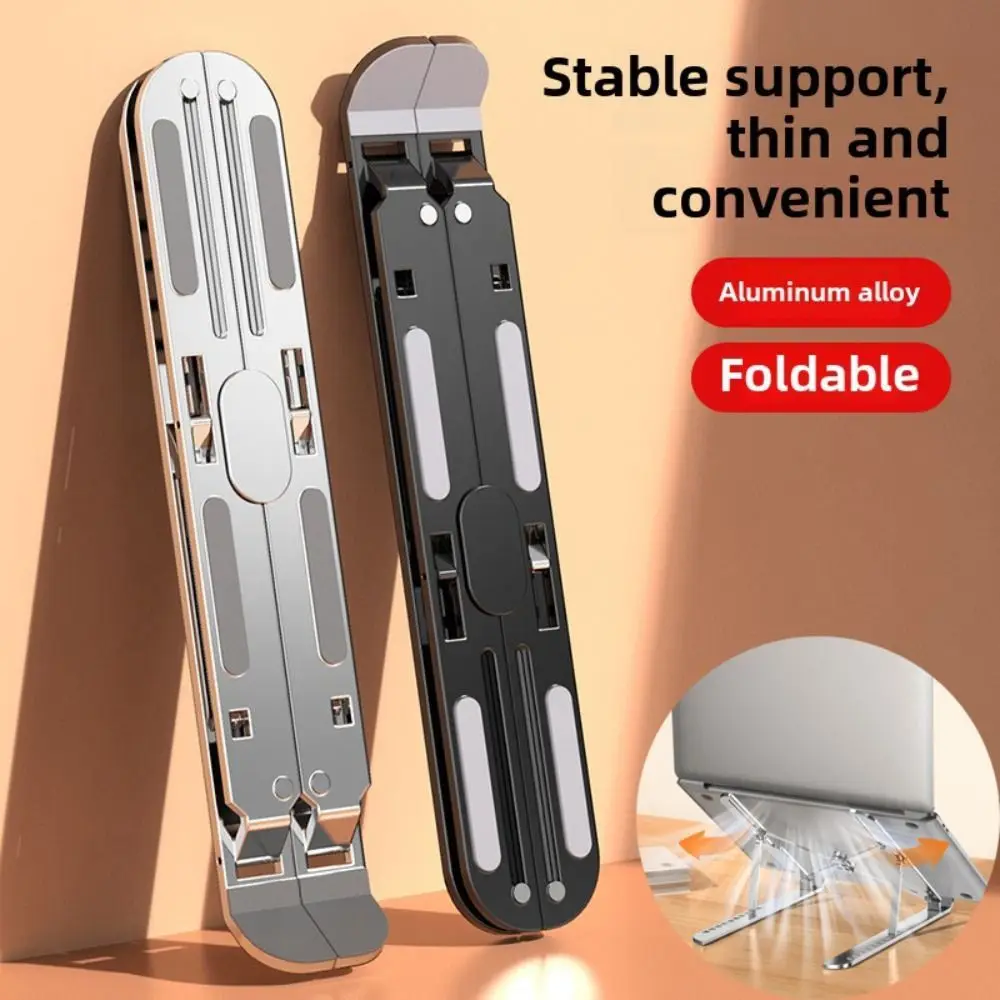 

New Foldable Laptop Stand Adjustable Portable Notebook Bracket Support PC Accessories Aluminum Alloy Tablet Stand Home