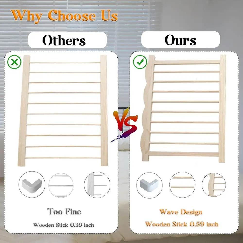 روضة أطفال خشبية قابلة للتعديل للأطفال، حجم كبير مع باب قفل، سهلة التجميع، مركز أنشطة متعدد الأشكال (47 × 62 × 24 بوصة) #6