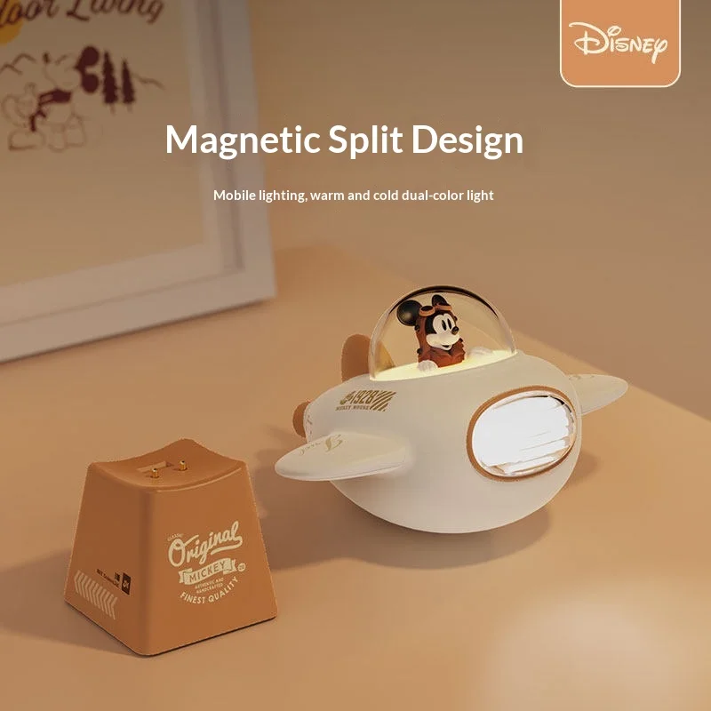 

Ночник Disney Mickey Airplane, модный настольный светильник, прикроватный светильник для сна, подарок на день рождения для подруги, женщины