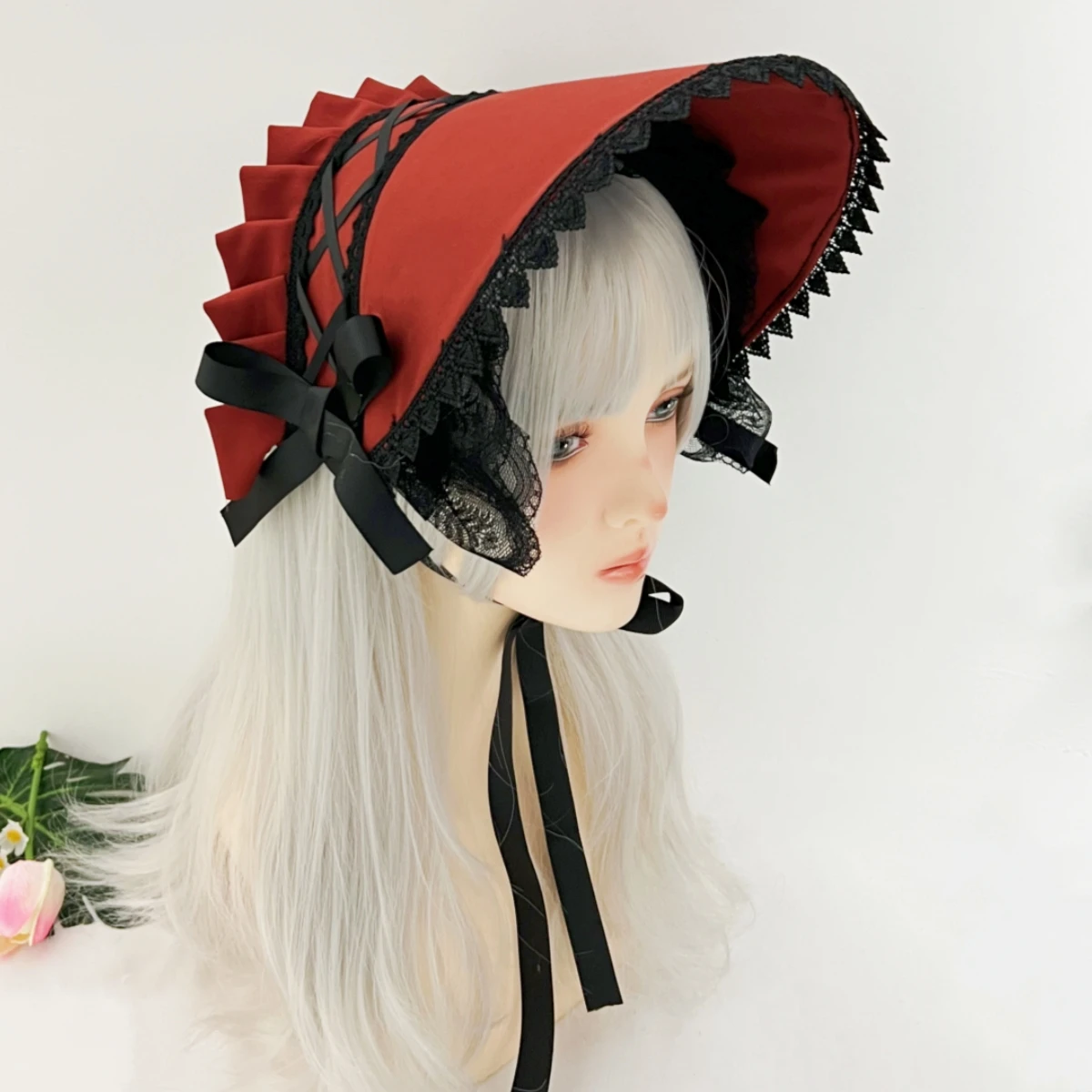 

Винтажная викторианская мульти-кружевная шляпа в стиле готической Лолиты для женщин и девочек, горничная, косплей, шляпа, аксессуары для головного убора