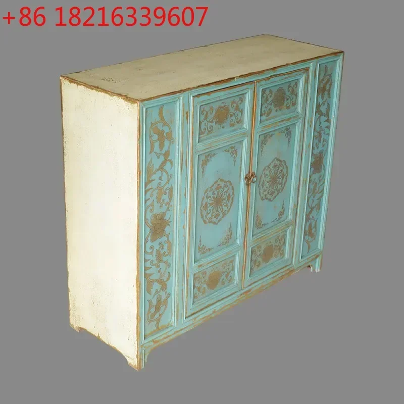 TAO Chinese Style Entrance Is Facing Entrance Shoe Wine Integrated Partition Door against the