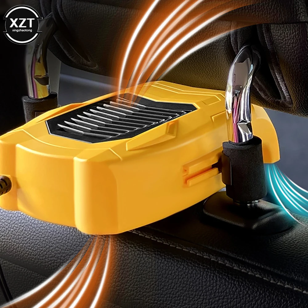 Ventilador de refrigeración para asiento trasero de coche, ventilador portátil para asientos de coche, 3 velocidades, ajustable, hoja de ventilación, recargable por USB