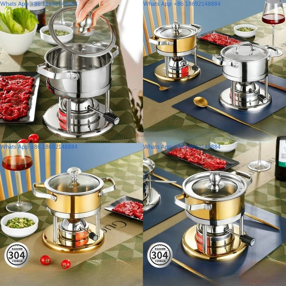 

Portable Single Serving Hot Pot Burner 120 Minute Stainless Steel for Restaurants Seafood Dining Outdoor Use
