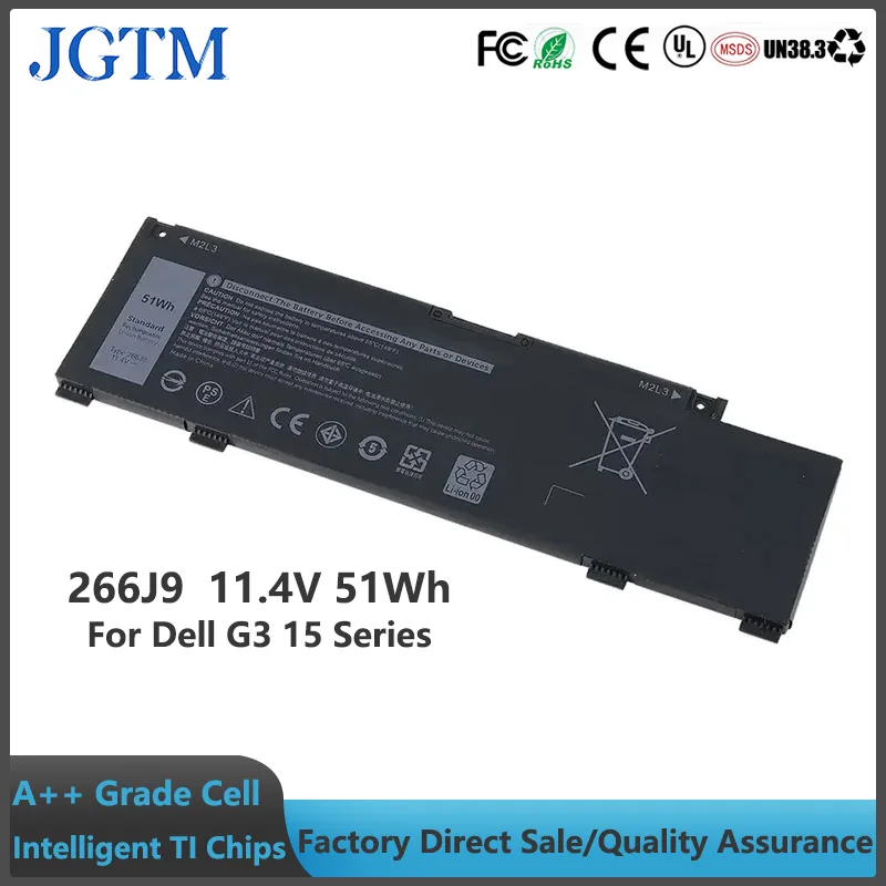 266J9 Laptop Battery Replacement for Dell G3 15 3500 3590 3790 G5 15 5500 SE 5505 P89F Inspiron 5490 INS 15PR-1545W 1548BR