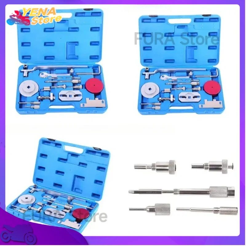 

Комплект инструментов для регулировки ГРМ (ремня распредвала и клапанов) для двигателей Fiat 2.2L, 2.3L, 3.0L, Peugeot, Citroen, PSA EC1317