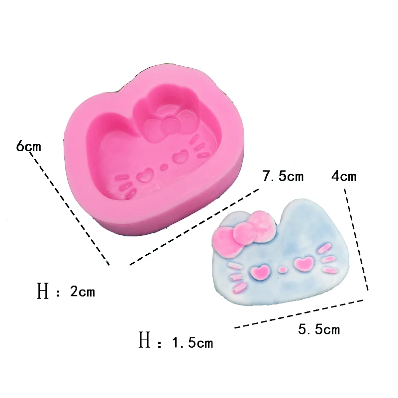 Kitty Hold Various Mini Bottle Cooking Tools Silicone Mold Fondant For Baking Paste Of Cake Decorating Polymer Resin Candy