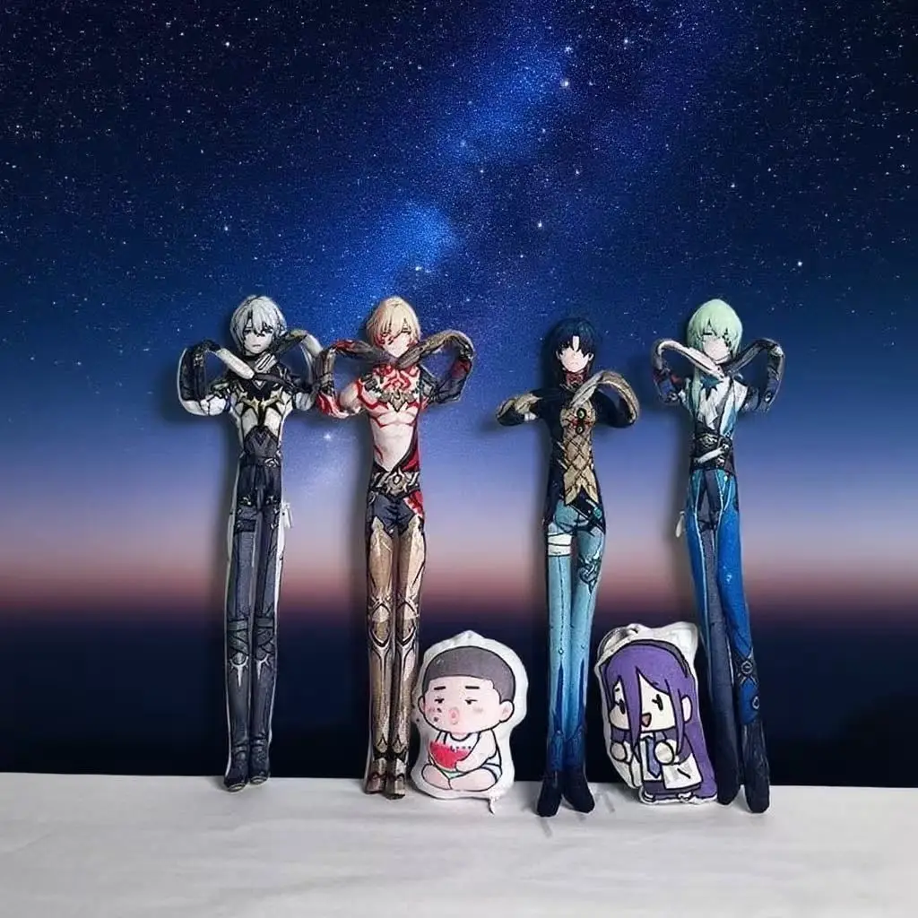 Game Bai Er That Moment Xia Wanjie Robin Blade Plush Cotton Doll Slender Twistable Abstract Doll Room Decoration Festival