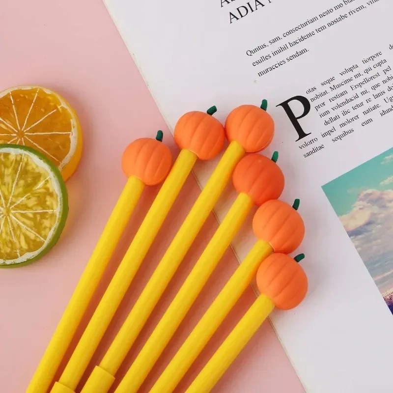 1 قطعة عشوائي لطيف وممتع هالوين اليقطين رئيس القلم التعلم واللوازم المكتبية السلس الكتابة الحبر المستمر 0.5 مللي متر الامتحانات اليومية