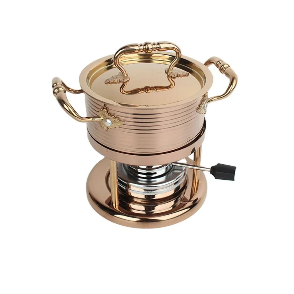 Restaurant Hotel Outdoor Portable Gas Heating Hot Pot Stove Stainless Steel Individual