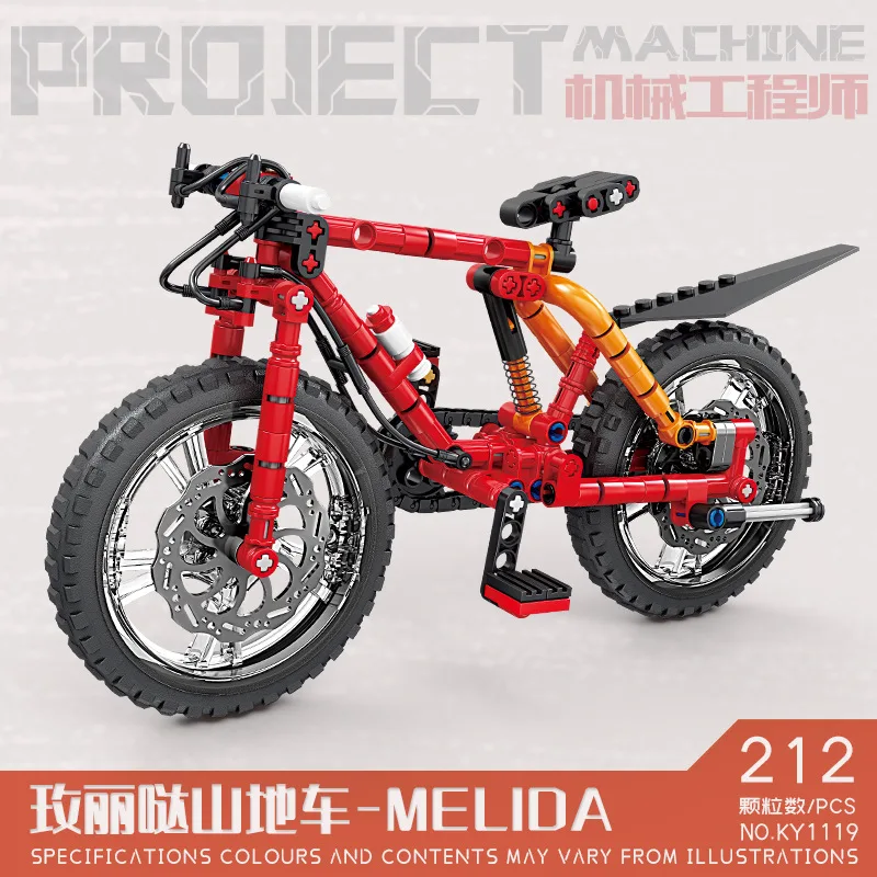 

Детский набор строительных блоков для фигурок горного велосипеда для творческой сборки игр