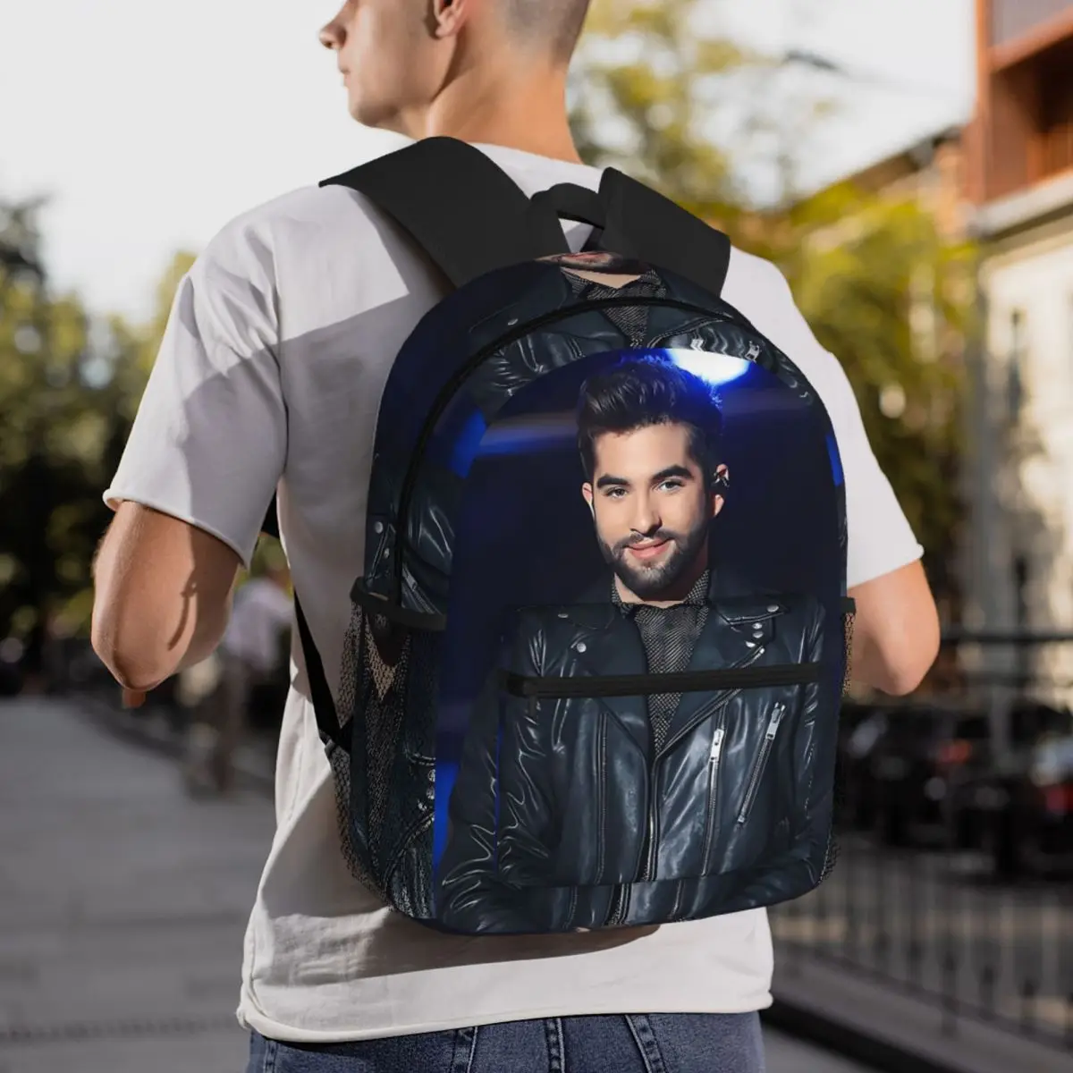 

Kendji Girac Star Backpack Daypack Large Capacity Kids BookBag School Bag Shoulder Bags for Men Women