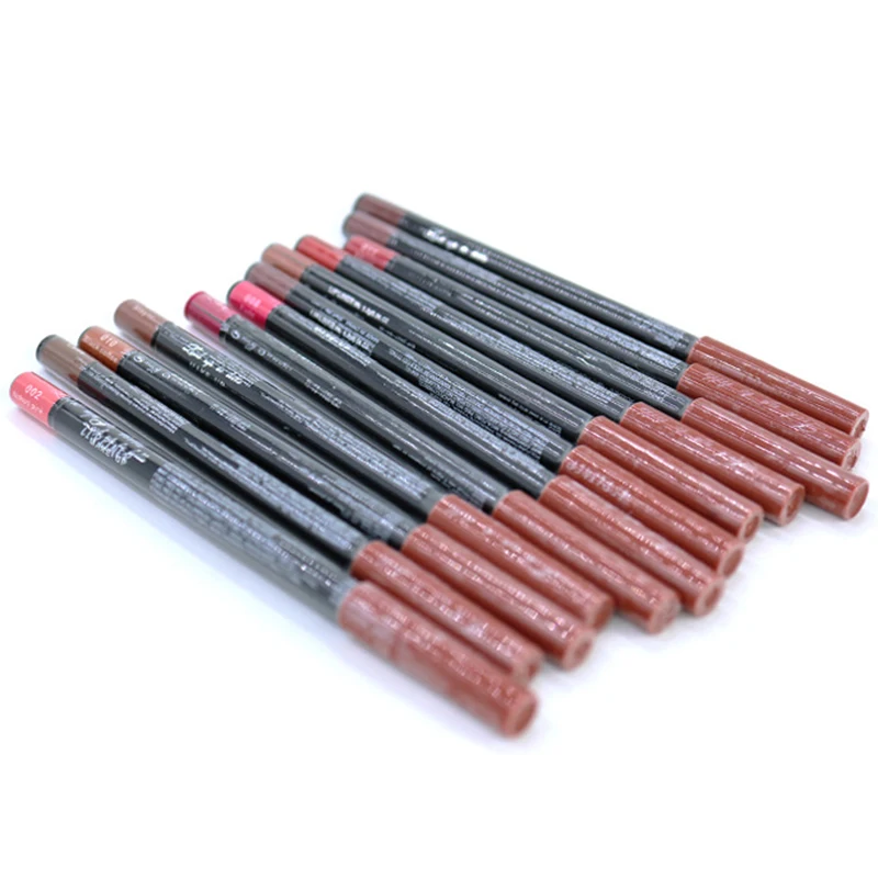 Wodoodporna matowa konturówka do ust trwała nieprzywierająca kubek kredka do ust ołówek seksowny czerwony odcień konturowy szminka ołówek makijaż Lipliner 9 kolorów