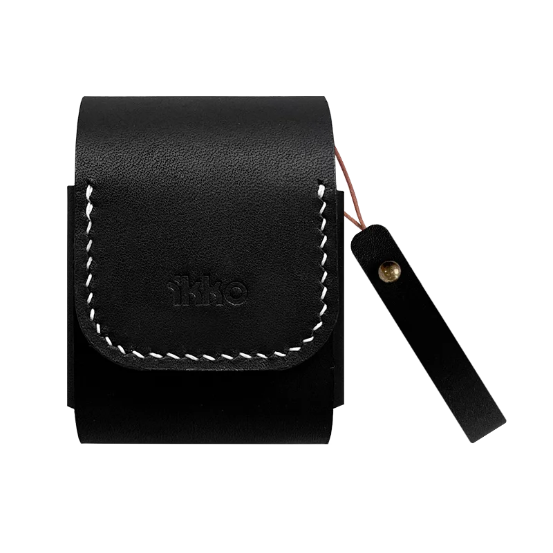 Calf Leather Case Handmade Earphone Bag For iKKO ActiveBuds TWS Earbuds