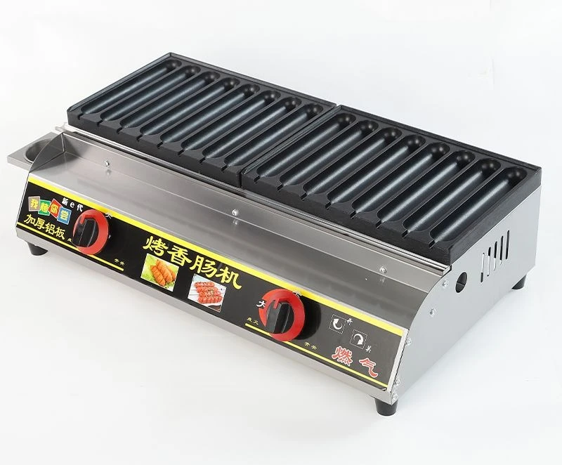 

Golden crispy sausage machine, gas Internet celebrity sausage night market stall stove