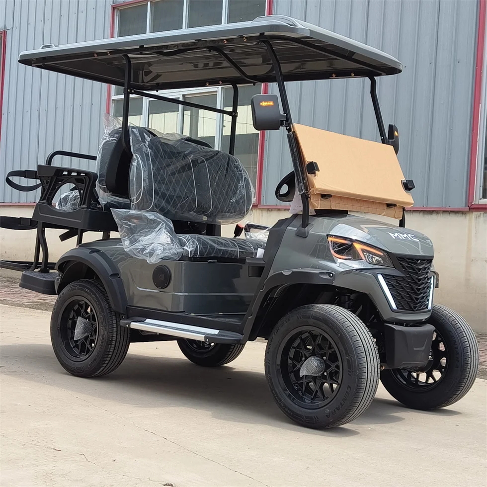 Factory Straight Customized Grey Brand And Logo Beemotor Golf Carts Electric 4 Seater Lifted With CE