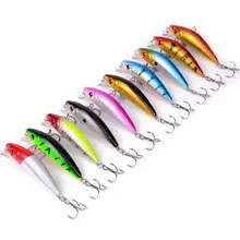 Minnow 70mm 8g Fishing Lure with 3D Eyes #4