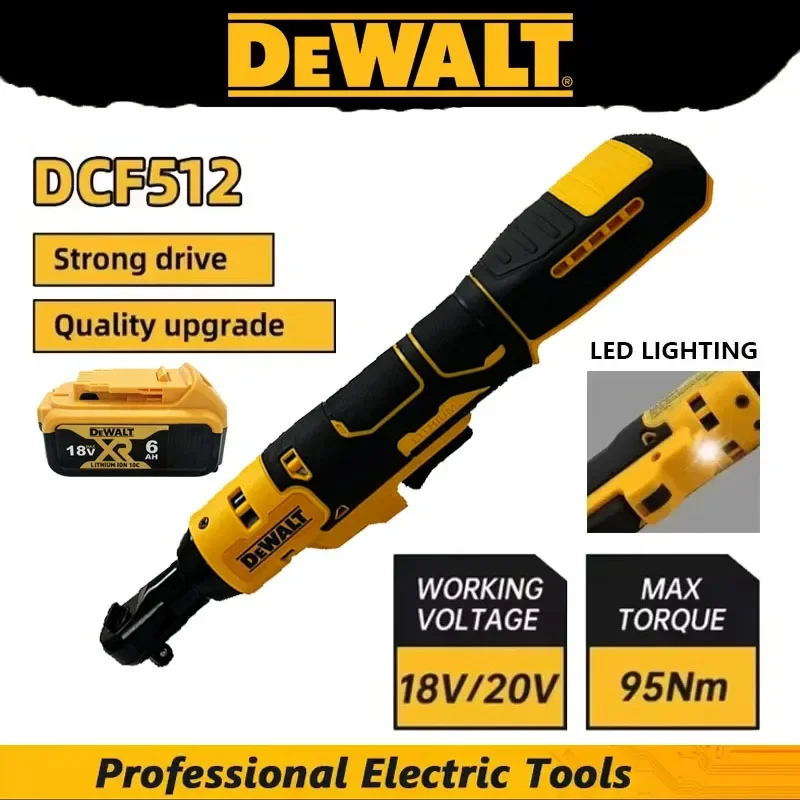 

Аккумуляторный угловой гайковерт Dewalt DCF512 10/13 мм, бесщеточный, с LED-подсветкой, регулируемой скоростью, 20В, электроинструмент