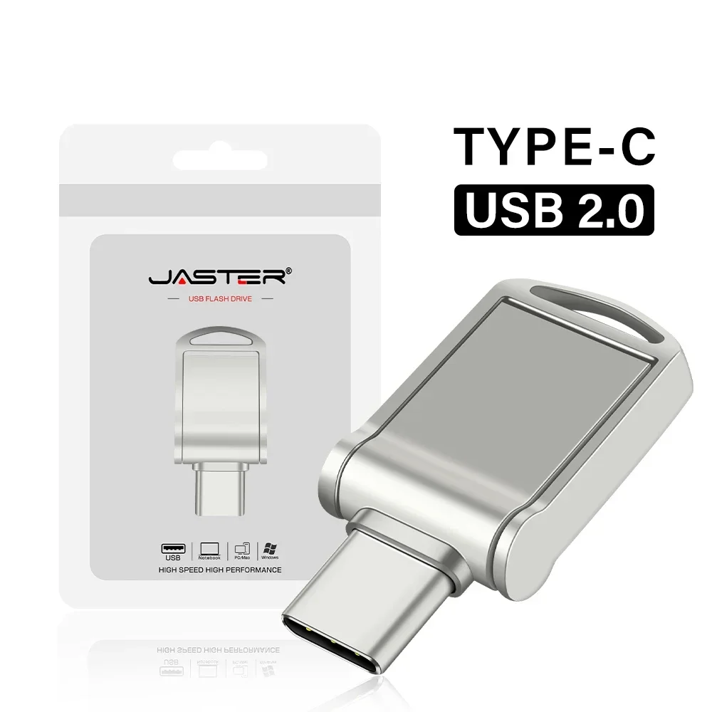 Mini metal tipo-c pen drive presentes criativos usb flash drive otg livre chaveiro memória vara 64gb 32gb 16gb pendrive para computador