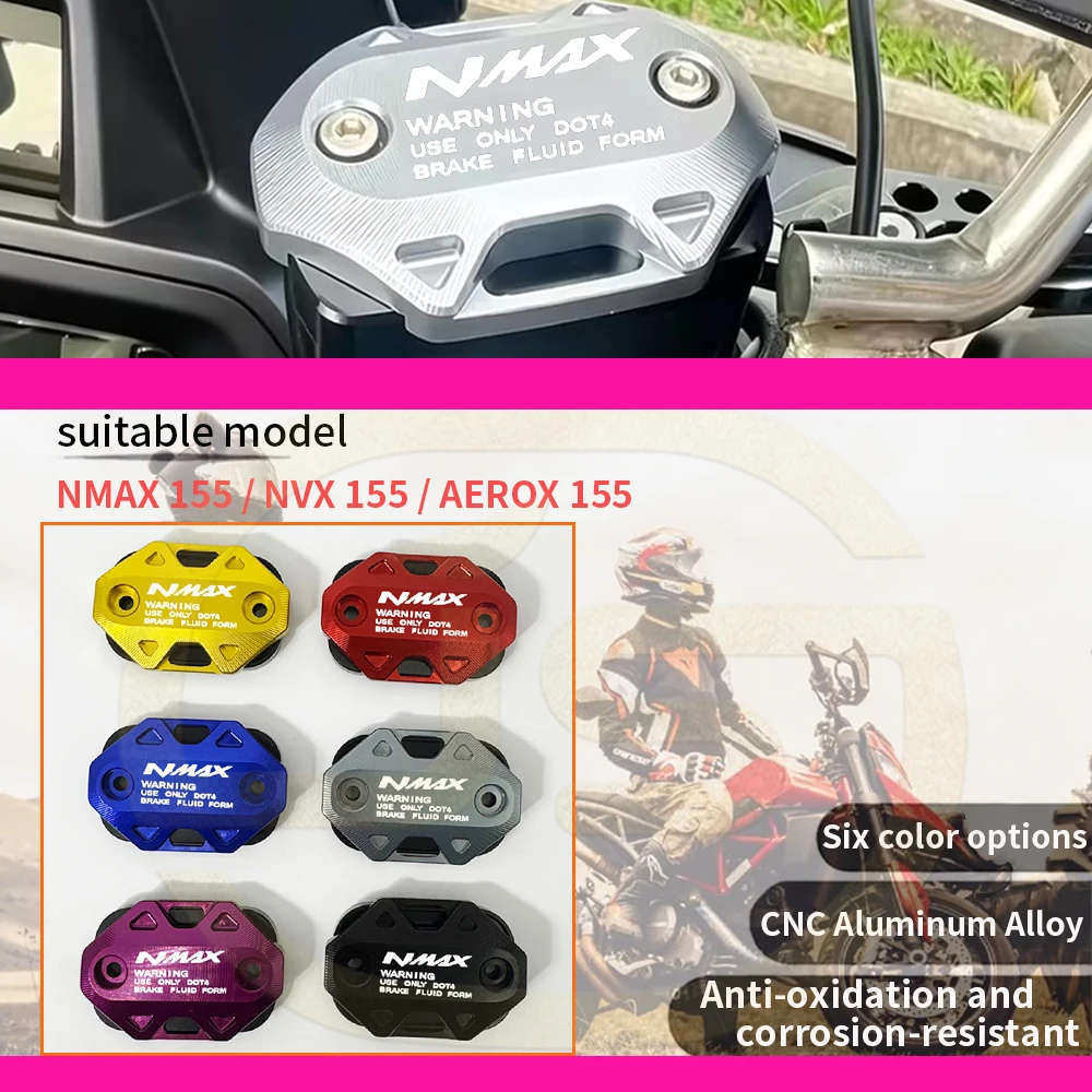 

Motorcycle accessory For NMAX155 NVX155 AEROX155 2016-2026 2025 CNC front brake fluid reservoir, liquid tank, oil pump cover