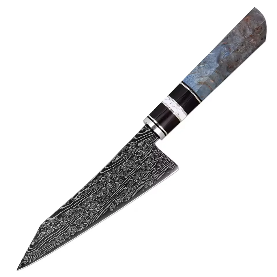 

Japanese Utility Knife Damascus VG10 Steel Sharp Professional Multifunctional 5 Inch Paring-Fruit Knife Ergonomic Wood Handle