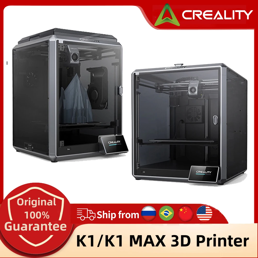 CREALITY K1/ K1 Max Speedy 3D Printer 600mm/s High-Speed 3D Printers Auto Leveling Dual Cooling Large Printing Size