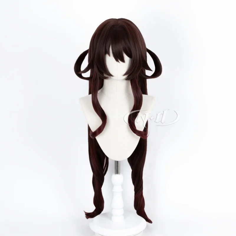 Парики для косплея ND Hu Tao Genshin Impact Cherries Snow-Laden Cos, парики для волос Comic Con Coser, костюм для тематической вечеринки, термостойкие