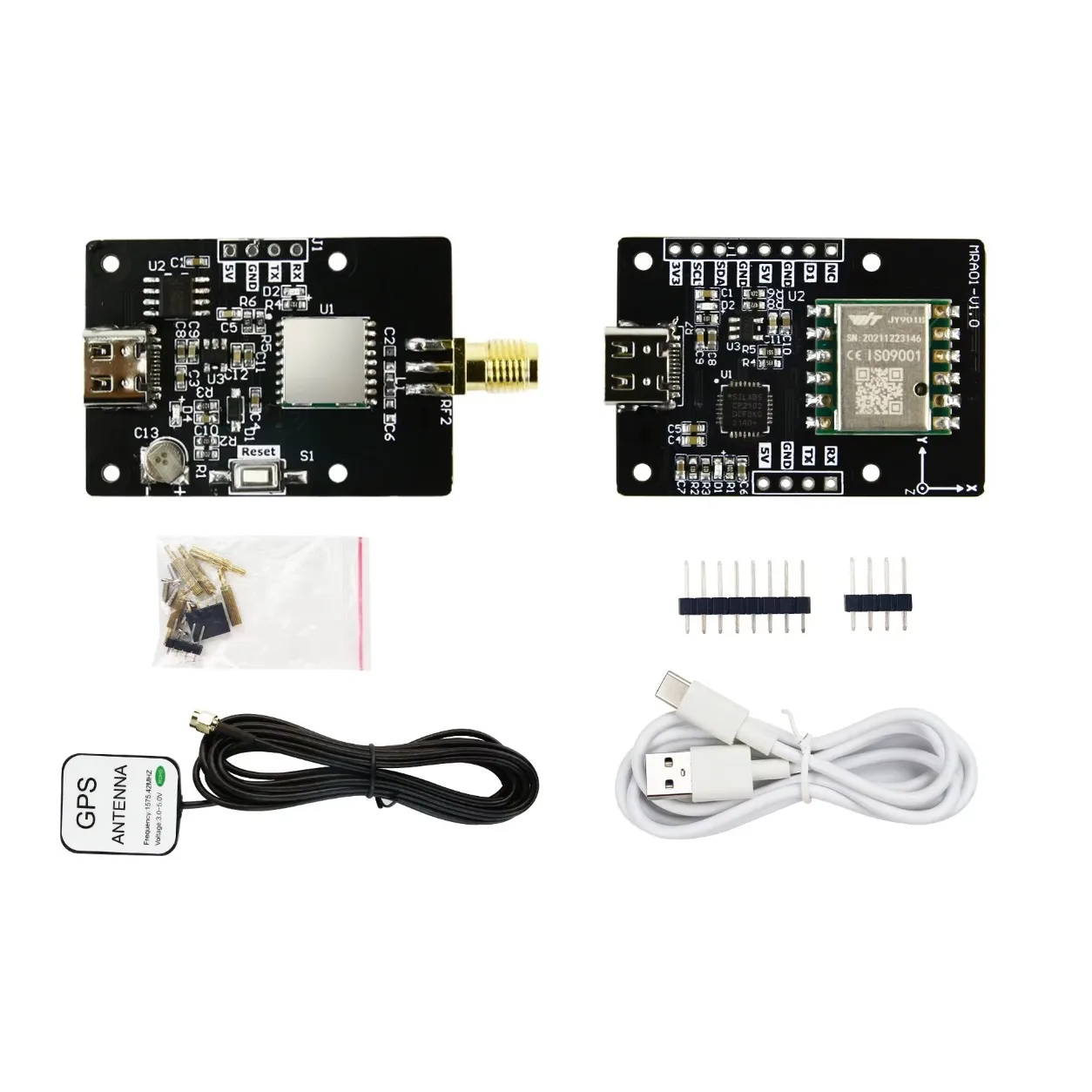 YAHBOOM ATGM336H GPS GLONASS QZSS BDS Beidou Positioning Module Navigation Satellite Positioning with Antenna for Raspberry Pi
