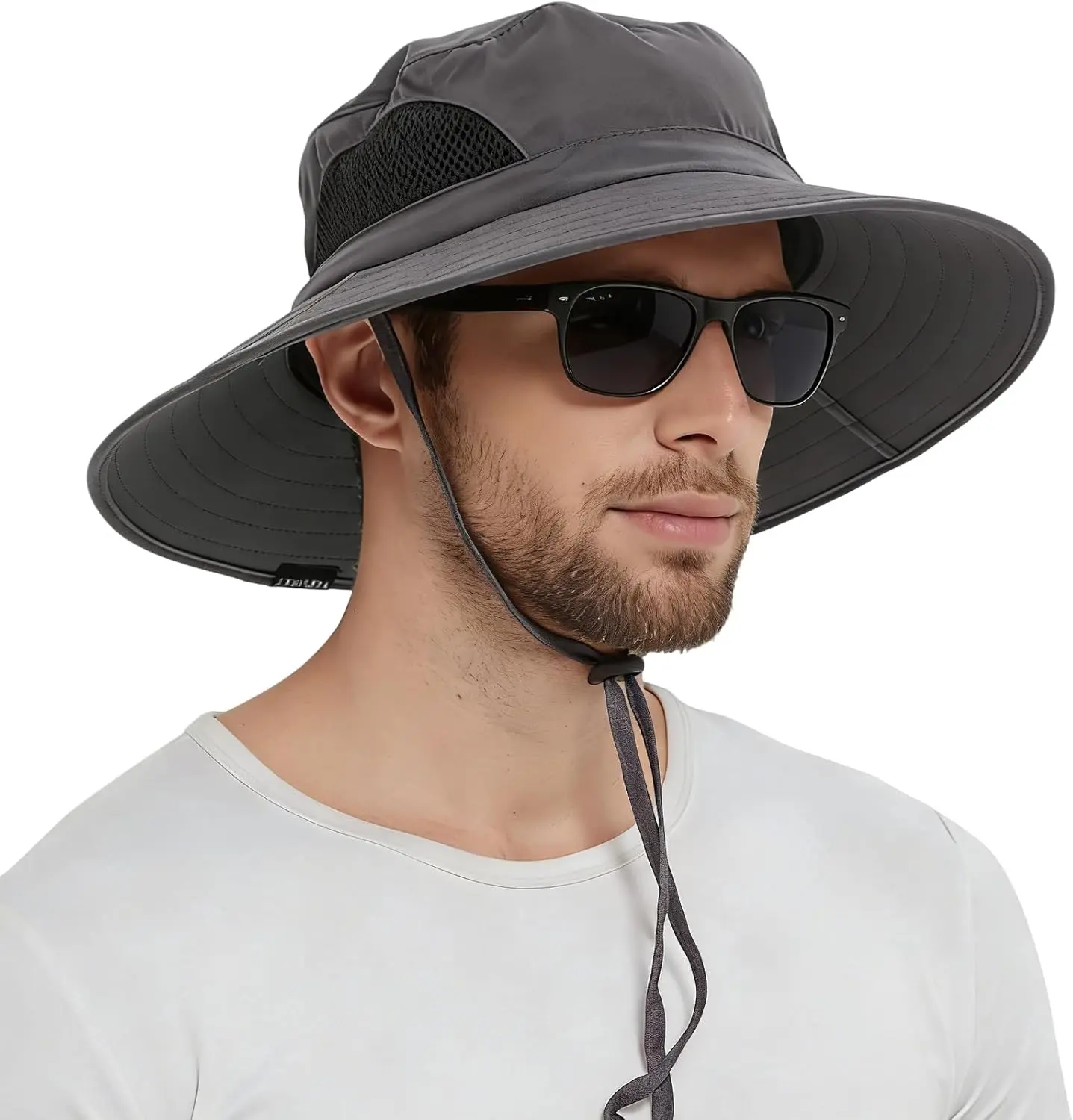 

UPF 50+ Wide Brim Sun Hat, Waterproof Packable Bucket Hat for Men & Women, Fishing Hiking Beach Garden