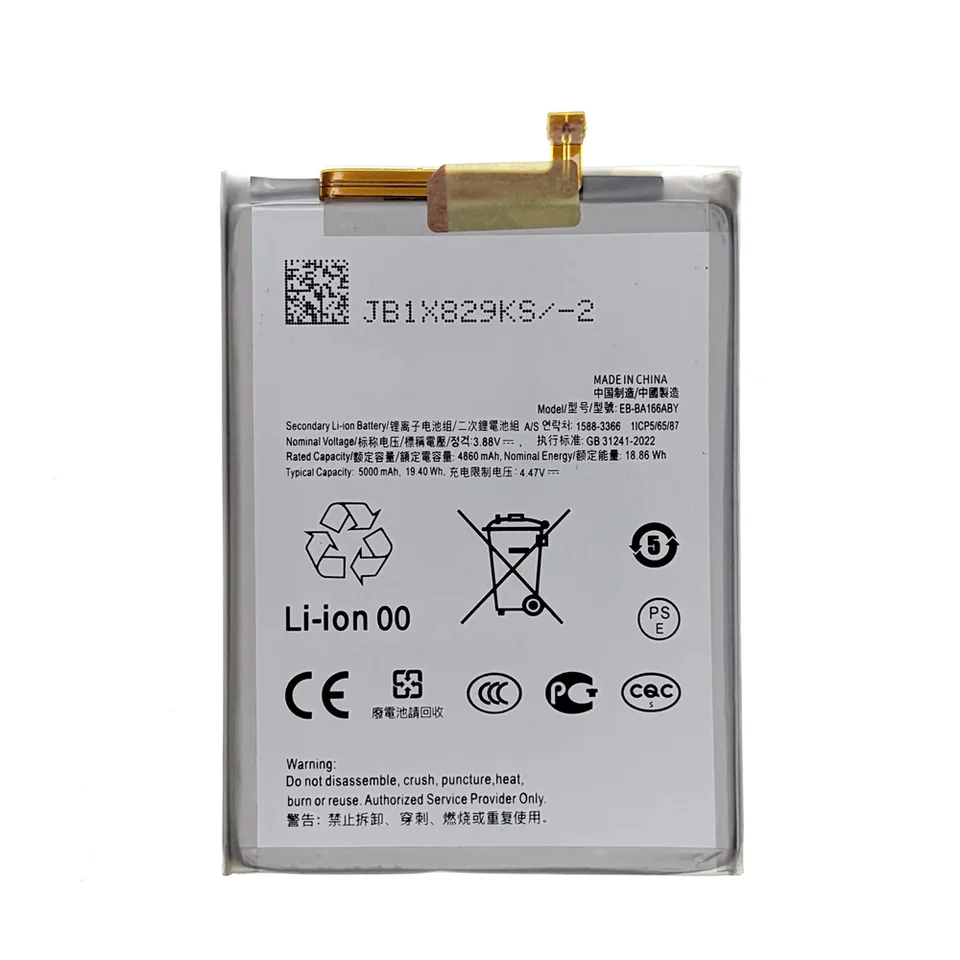 Batería de repuesto EB-BA166ABY de 5000mAh para Samsung Galaxy A16 5G SM-A166E, incluye herramientas gratis 5