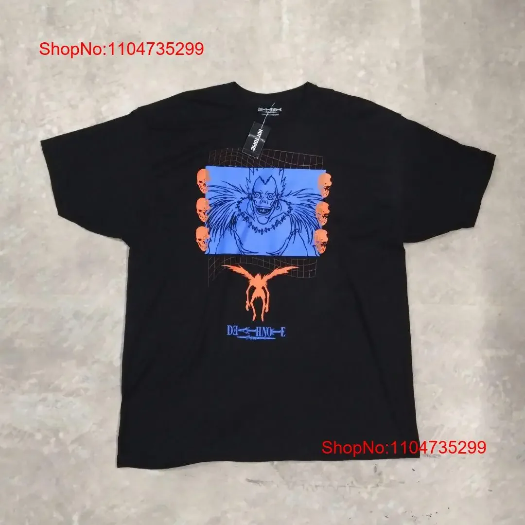 Vintage 00er Jahre Death Note Offizielles Werbe-T-Shirt Schwarz Größe 2XL Ryuk J10819 Vintage Washed Graphic Fashion Stilvoll gestreckt