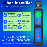 COMPTYCO AUA-40A(Dry cell)/AUA-40D(Charging) Optical Fiber Identifier + 10mw VFL + LED Lighting, Live Fiber Identifier Detector