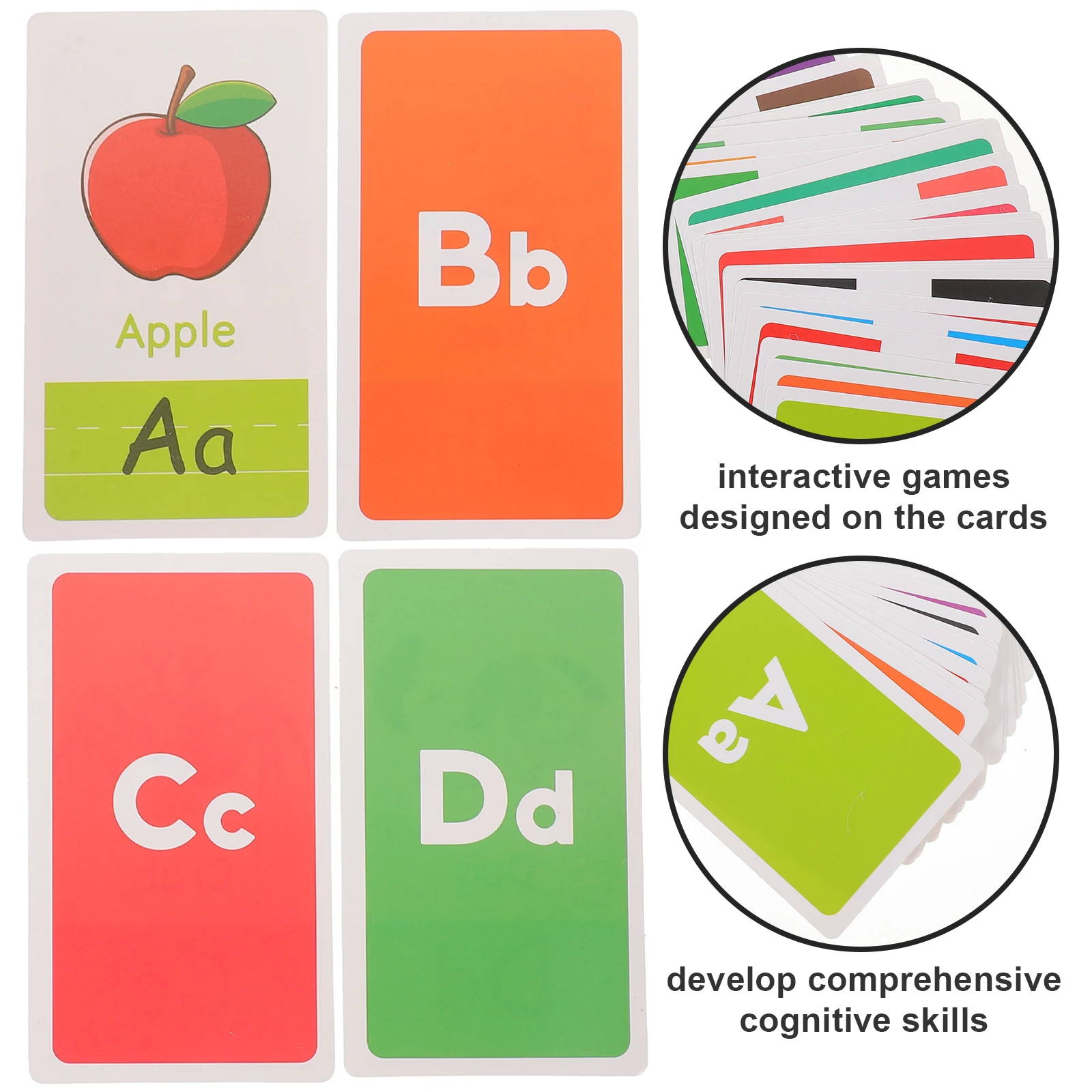 

58 Pcs Early Education Flashcards for Studying Household Cognitive Paper Learning