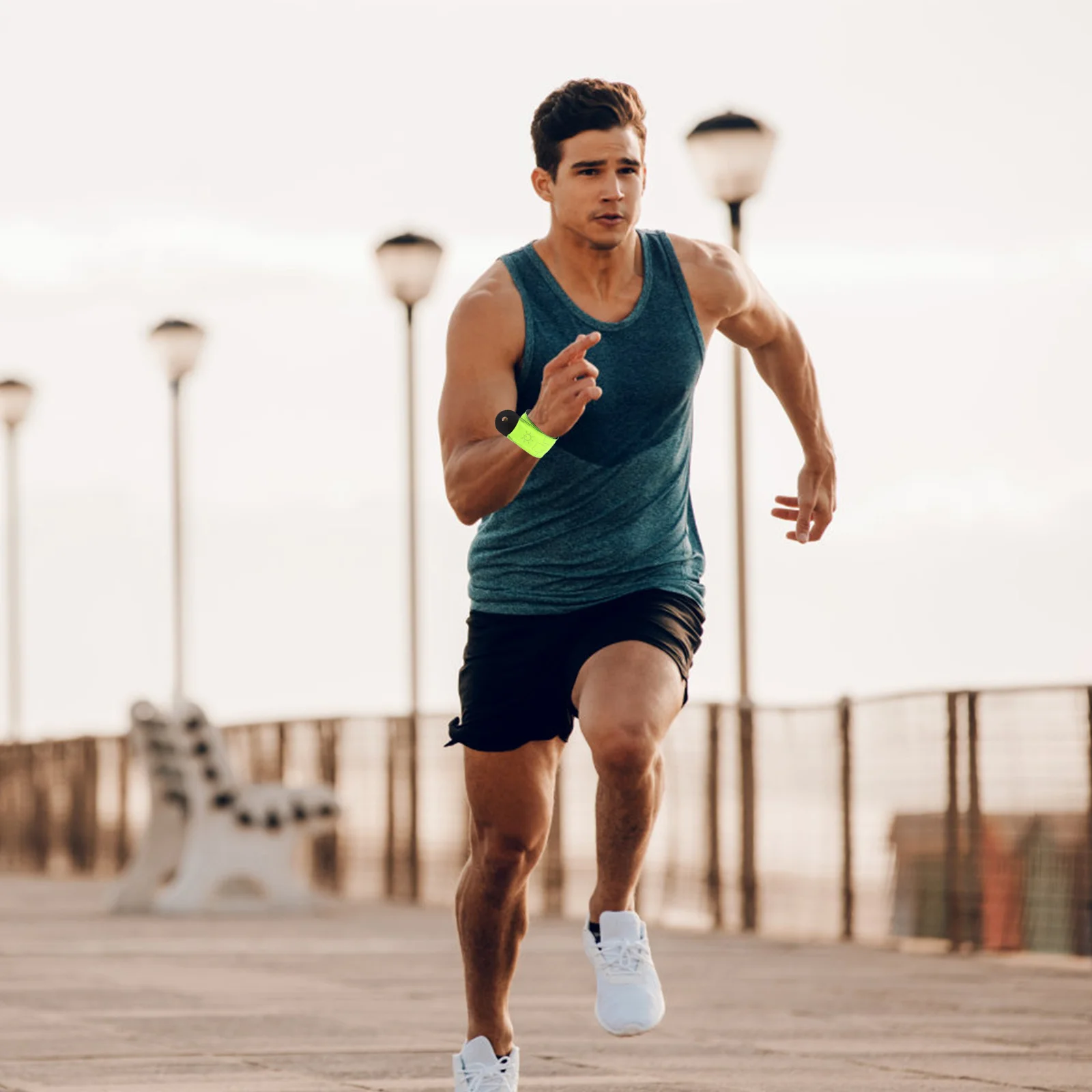 4 قطعة Led قابلة للشحن تضيء الكاحل يلتف وضوح عالية عاكس معدات السلامة لركوب الخيل ليلة ركوب الخيل الرياضة في الهواء الطلق