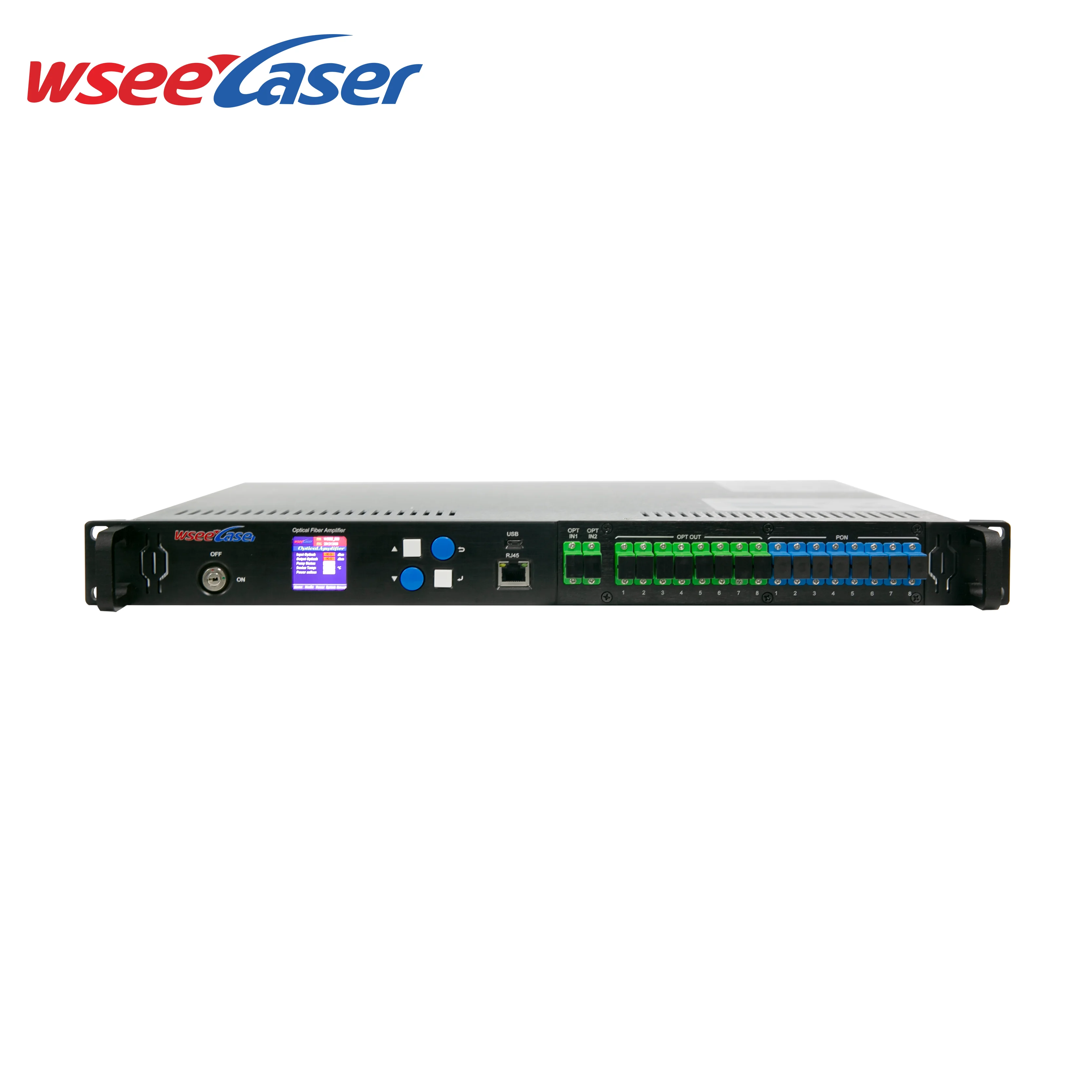 X WSEE 1U Rack 4 8 Puertos EDFA 16 19 22 23 24dBm Potencia de Salida Edfa Precio de Fábrica