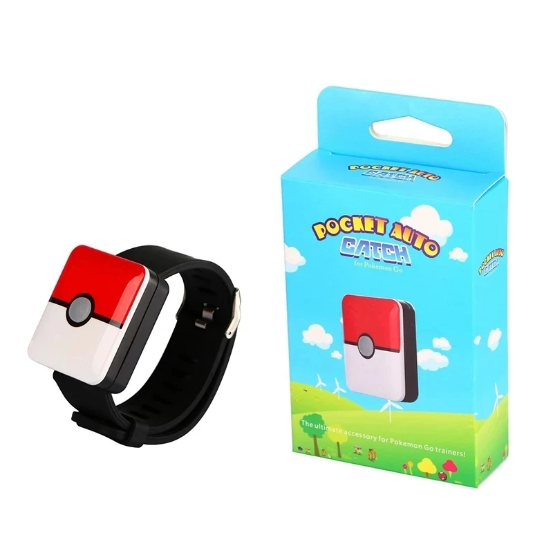 Nuovo braccialetto di cattura automatico per Pokemo Go Plus braccialetto quadrato ricaricabile Bluetooth per Android IOS