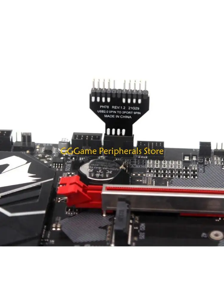 

U55b стабильная производительность материнская плата USB 9PIN Интерфейс разветвитель для компьютера