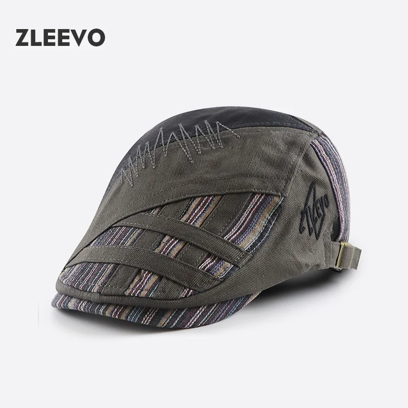 2024 Vintage Hat Casual Beret for Men Outdoor Sports Flat Hat Women\'s Beret Summer Autumn Embroidery Brand Designer Retro Caps