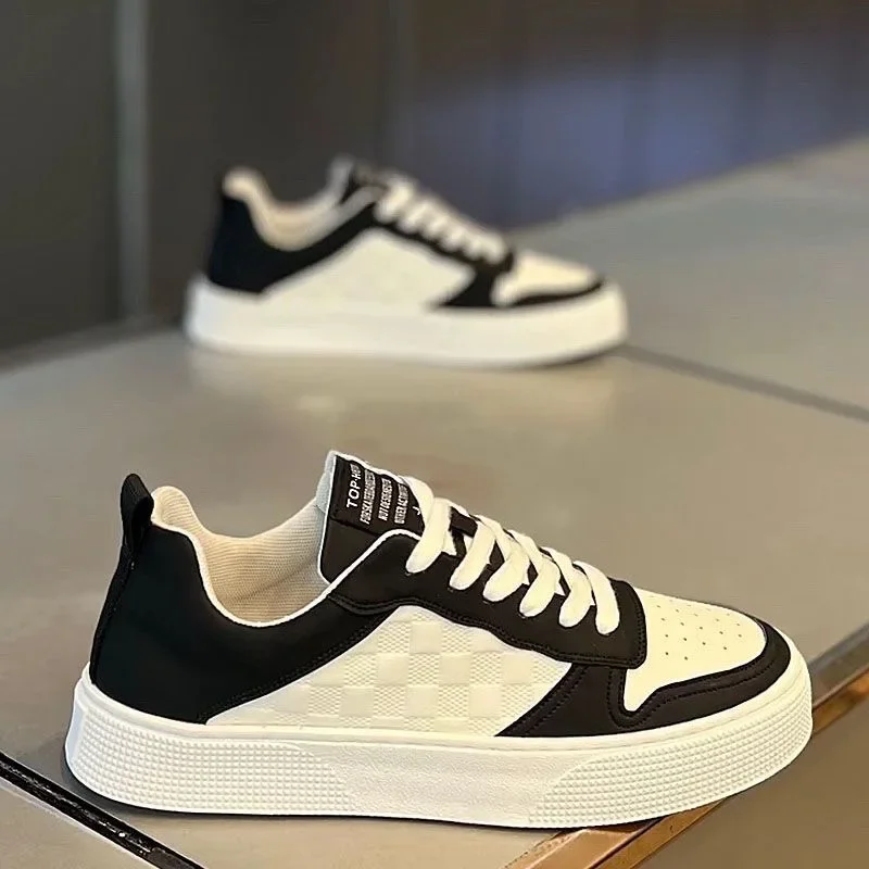 Mens Sneakers Four Seasons Casual Shoes Lace Up Flats Outdoor Sport Running Shoes for Men Trendy Board Shoes