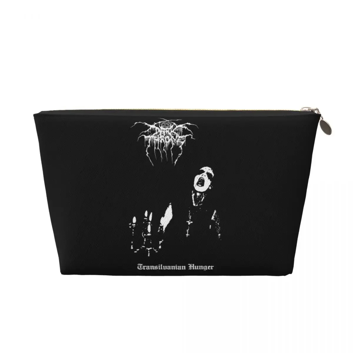 Custom Darkthrones Transilvanian Hunger Travel Cosmetic Bag Norwegian Black Band Toiletry Makeup Beauty Storage Dopp Kit